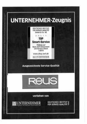 Zertifikat-fuer-Glas-Reus-fuer-einen-top-Service-verliehen-von-DUB-und-DISQ